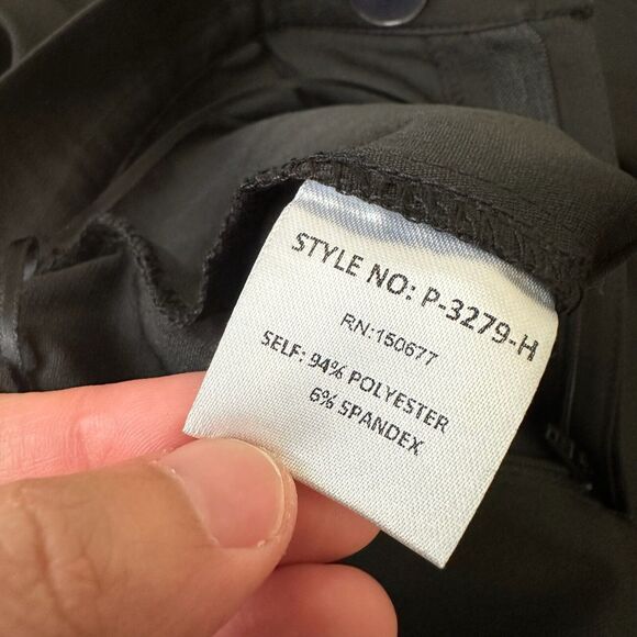 NWT STRUT & BOLT Los Angeles Black Wide-Leg Pants w Feather Trim - Picture 9 of 13